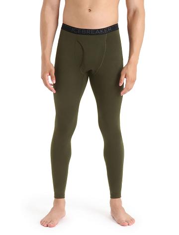 Loden Icebreaker Merino 200 Oasis with Fly Men's Leggings | AU 1131EBCX